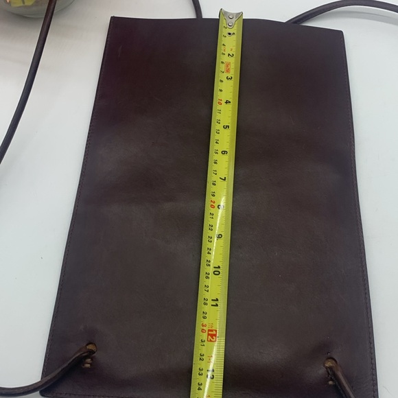 CLAUDIO ORCIANI Redish Brown Leather Backpack Made Italy MCB6743R - Picture 10 of 13